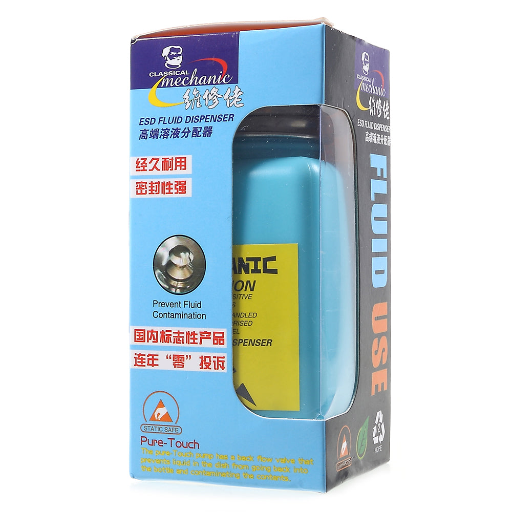 180ML Plastic Liquid Alcohol Bottle ESD Fluid Dispenser