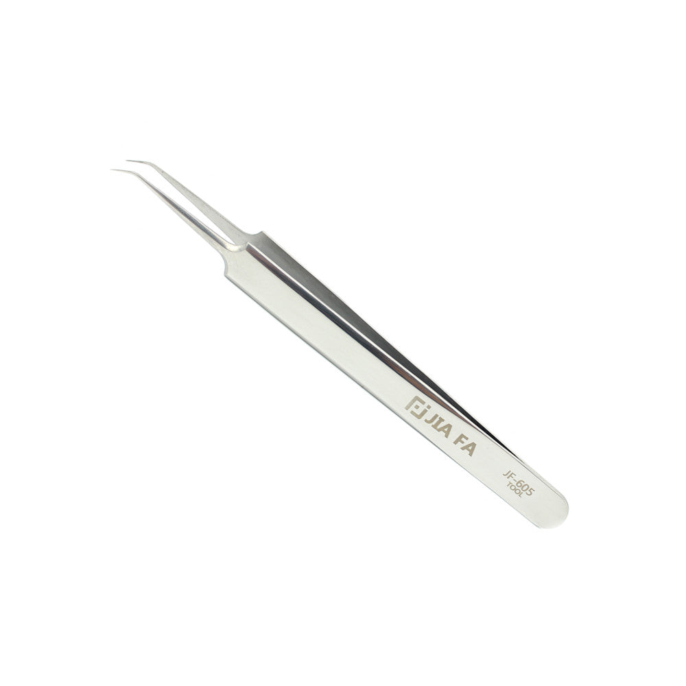 JIAFA JF-605 Multi-purpose Curved Tip Stainless Steel Tweezer
