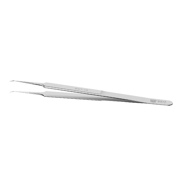 BST-18 Curved Tip Fingerprint Jump Wire Tweezer for Phone Mainboard Maintenance