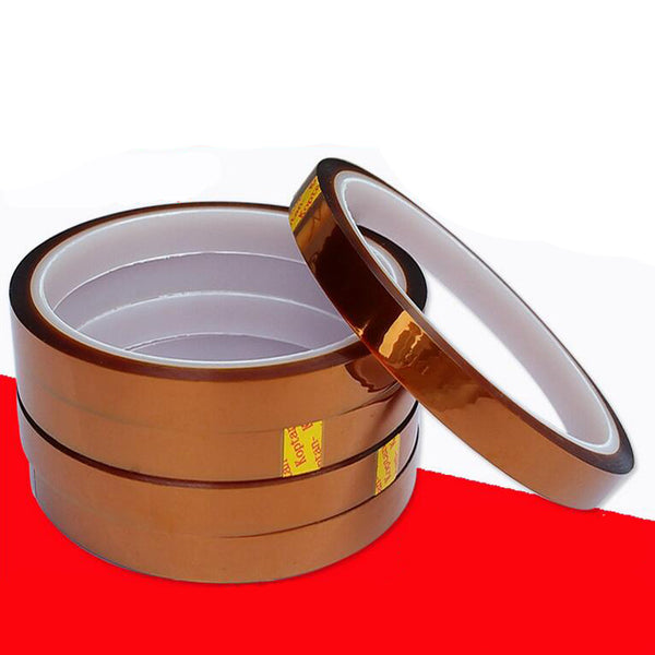 High Temperature Heat Resistant Gold Color Kapton Tape Polyimide Film Adhesive Tape (10mm x 33m)
