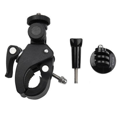 PULUZ PU177B Motorcycle Bicycle Handlebar Holder Stand for GoPro Hero 7/6/5, DJI OSMO Action Camera