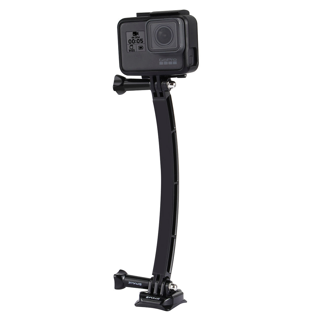 PULUZ PU78 Outdoor Motorcycle Cycling Helmet Extension Arm Set for GoPro Hero 6/5/5 Session/4 Session