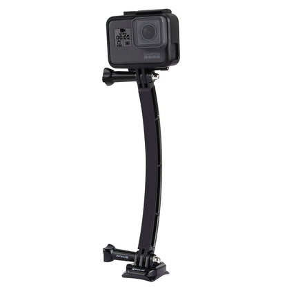 PULUZ PU78 Outdoor Motorcycle Cycling Helmet Extension Arm Set for GoPro Hero 6/5/5 Session/4 Session