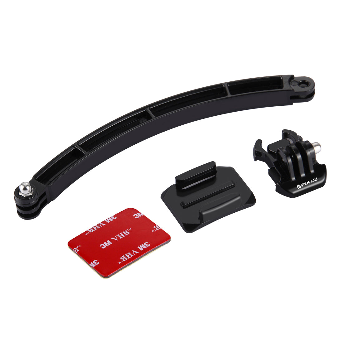 PULUZ PU78 Outdoor Motorcycle Cycling Helmet Extension Arm Set for GoPro Hero 6/5/5 Session/4 Session