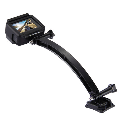 PULUZ PU78 Outdoor Motorcycle Cycling Helmet Extension Arm Set for GoPro Hero 6/5/5 Session/4 Session