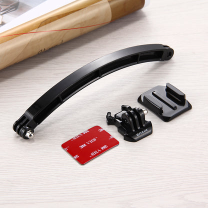 PULUZ PU78 Outdoor Motorcycle Cycling Helmet Extension Arm Set for GoPro Hero 6/5/5 Session/4 Session