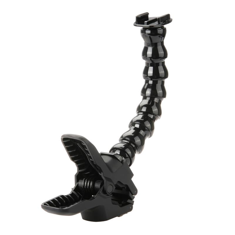 Jaws Clamp + 8-Section Gooseneck Arm Mount Set for GoPro Xiaoyi SJCAM