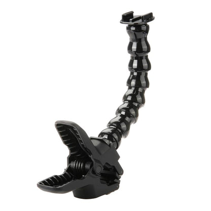 Jaws Clamp + 8-Section Gooseneck Arm Mount Set for GoPro Xiaoyi SJCAM