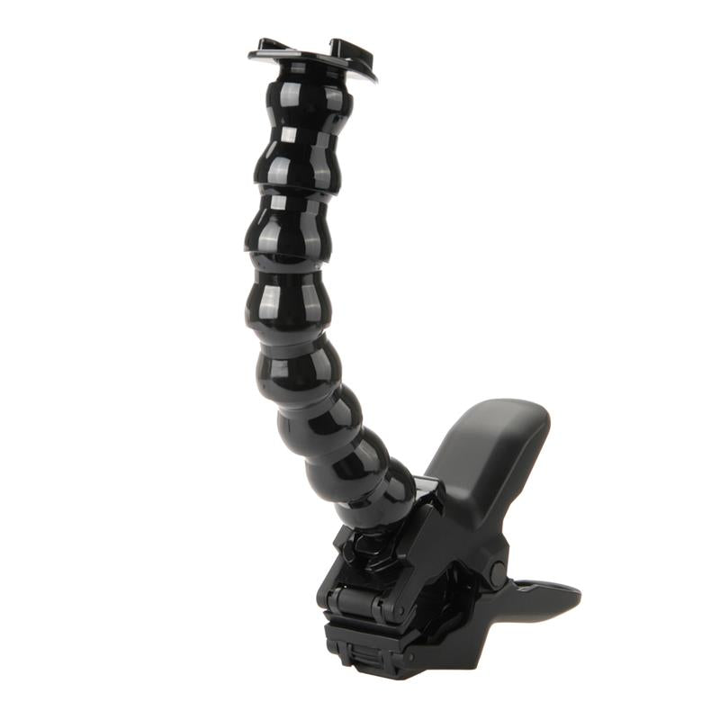 Jaws Clamp + 8-Section Gooseneck Arm Mount Set for GoPro Xiaoyi SJCAM