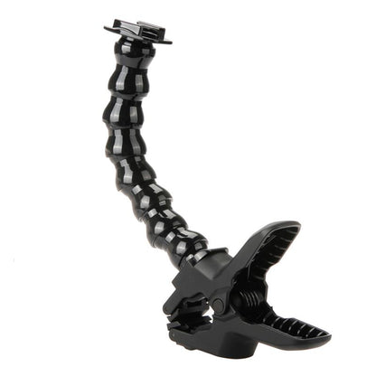 Jaws Clamp + 8-Section Gooseneck Arm Mount Set for GoPro Xiaoyi SJCAM