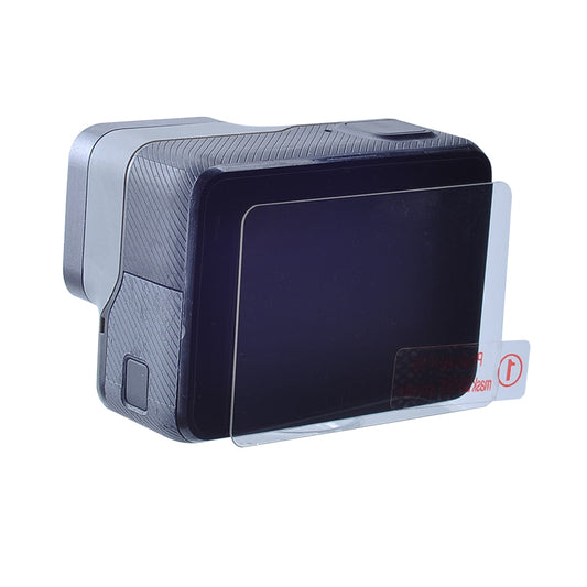 2Pcs Tempered Glass Screen Protectors + 2Pcs Camera Lens Covers for GoPro Hero6 Black / Hero 5 / Hero5 Black