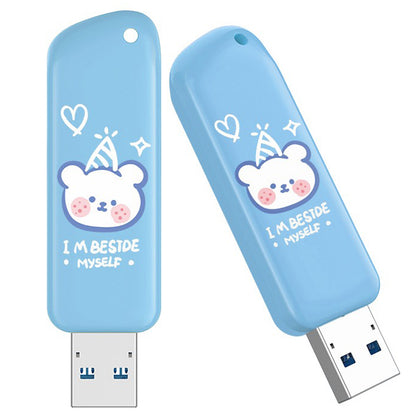 EAGET F66 Cartoon Painted 64G U Disk USB3.0 Flash Drive High-Speed 120MB/S Data Transfer Memory Stick