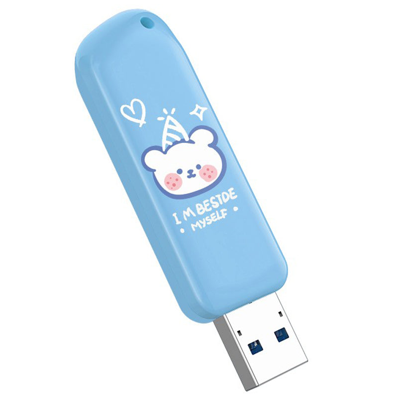EAGET F66 Cartoon Painted 64G U Disk USB3.0 Flash Drive High-Speed 120MB/S Data Transfer Memory Stick