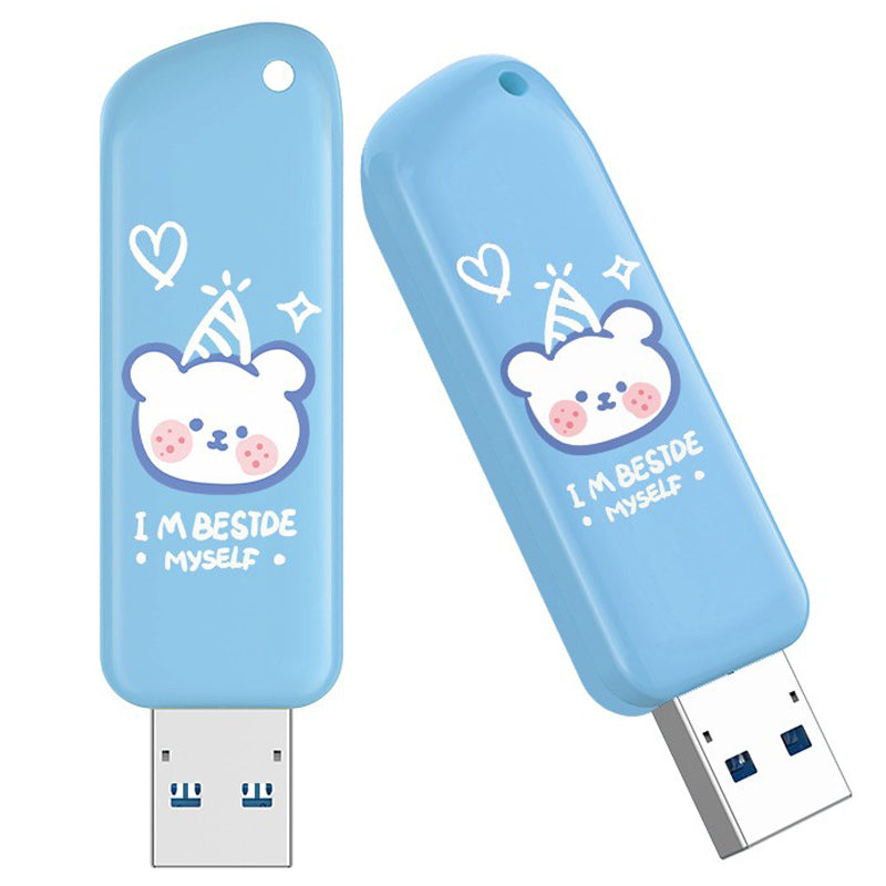 EAGET F66 128G U Disk High-Speed 120MB/S Data Transfer USB3.0 Flash Drive Cartoon Painted Memory Stick