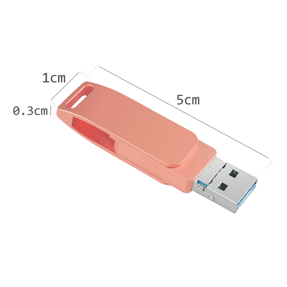 RICHWELL R-PK004 64GB Memory Stick 3 in 1 Lightning/Micro USB/USB 3.0 High Speed Flash Drive OTG U Disk