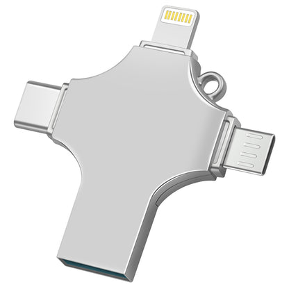 RICHWELL R-SZPM 64G 4-in-1 USB Flash Drive Phone Adapter Thumb Memory Drive for Cell Phones and Computer