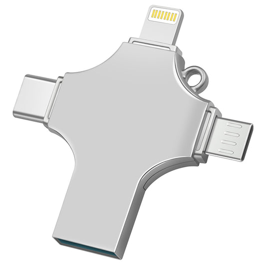 RICHWELL R-SZPM 64G 4-in-1 USB Flash Drive Phone Adapter Thumb Memory Drive for Cell Phones and Computer