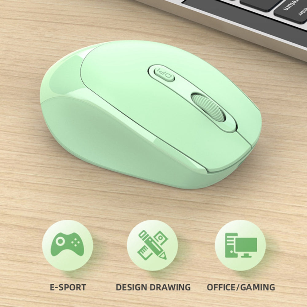 256 Bluetooth 2.4G USB Wireless Mouse Computer Laptop PC Rechargeable Home Game Ergonomic Noiseless Mouse