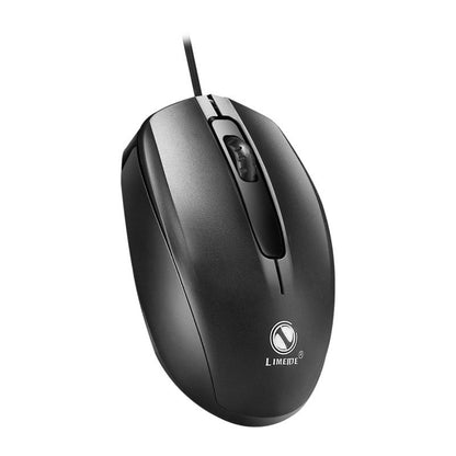 LIMEIDE 303 3D Non-Slip Roller Optical Mouse USB Wired Computer Laptop Working Gaming Mice