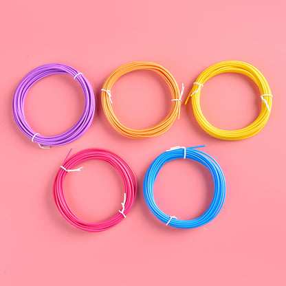 5 Rolls Various Color 5m 1.75mm Diameter Kids 3D Printing Materials Low Temperature 3D Printing Pen PCL Filament