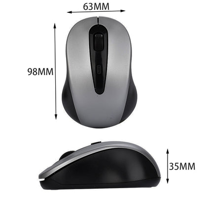 2.4G Wireless Mouse Mute Home Office Computer Laptop Mice with 3 Adjustable DPI