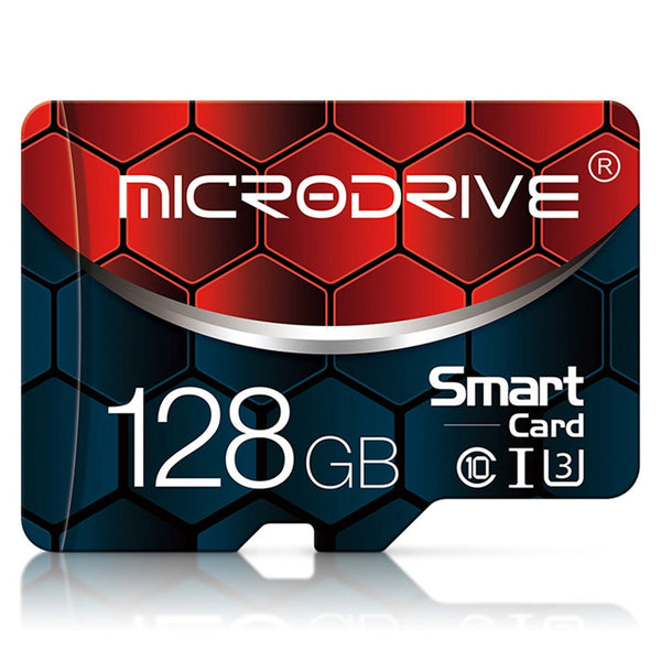 MICRODRIVE 128G U3 80MB/s TF Class 10 UHS-I MicroSD Memory Card with SD Card Adapter Memory Card for Smartphones/Camera/MP3/MP4
