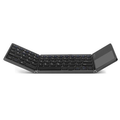 B033 Triple Folding Wireless Bluetooth Keyboard with High Sensitive Touchpad for Apple iOS / Windows / Android
