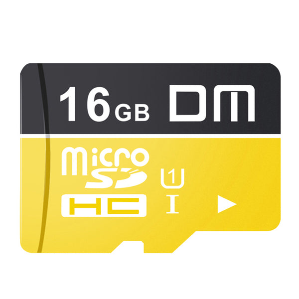 DM U1 16GB Micro SD Card High-Speed CLASS10 MB / S TF Memory Card for Action Camera  /  Mobile Phone  /  Driving Recorder - Yellow