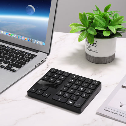 MC-533 Portable Slim Bluetooth Keypad for iPad Procreate APP, 35-Keys Drawing Keyboard One Hand Control Drawing Graphics Tablet Accessories for iOS, macOS