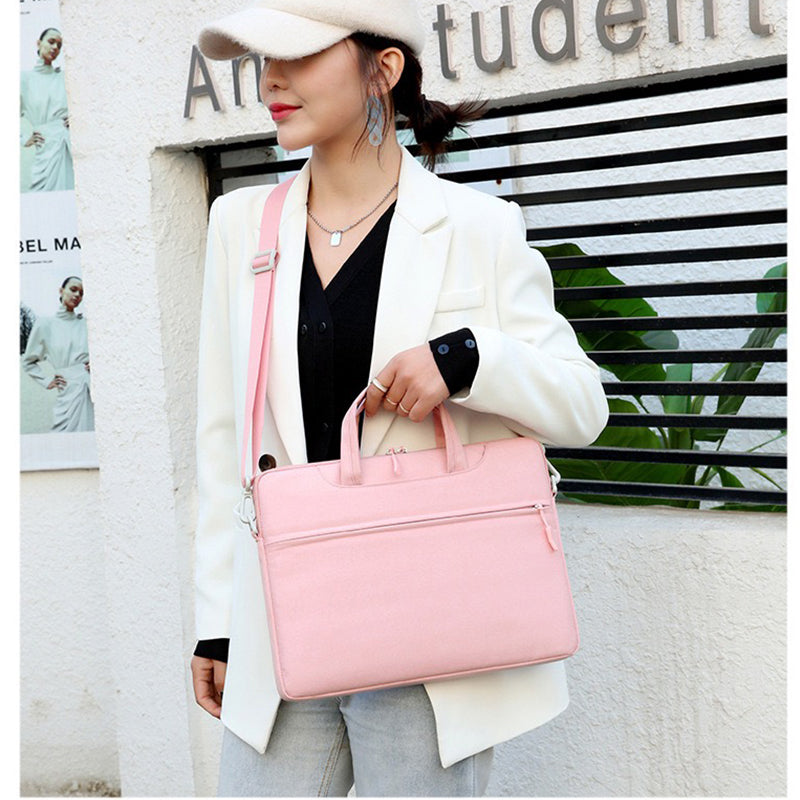 15.6 inch Universal Laptop Bag Sleeve Shoulder Bag Notebook Carrying Case Handbag Briefcase (Inner Size: 39x29cm)