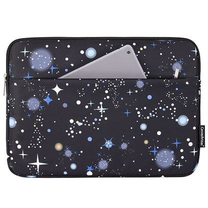 CANVASARTISAN H16-11 Starry Sky Pattern Zipper Protective Sleeve Notebook Bag Case for 11-inch Laptop