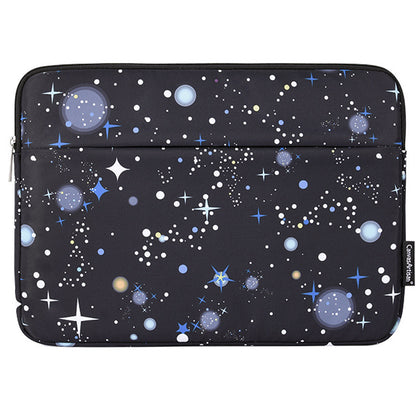CANVASARTISAN H16-11 Starry Sky Pattern Zipper Protective Sleeve Notebook Bag Case for 11-inch Laptop