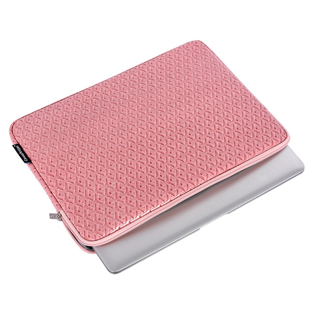 CANVASARTISAN L30-03 15-inch Laptop Sleeve Imprinted Pattern PU Leather Notebook PC Carrying Bag