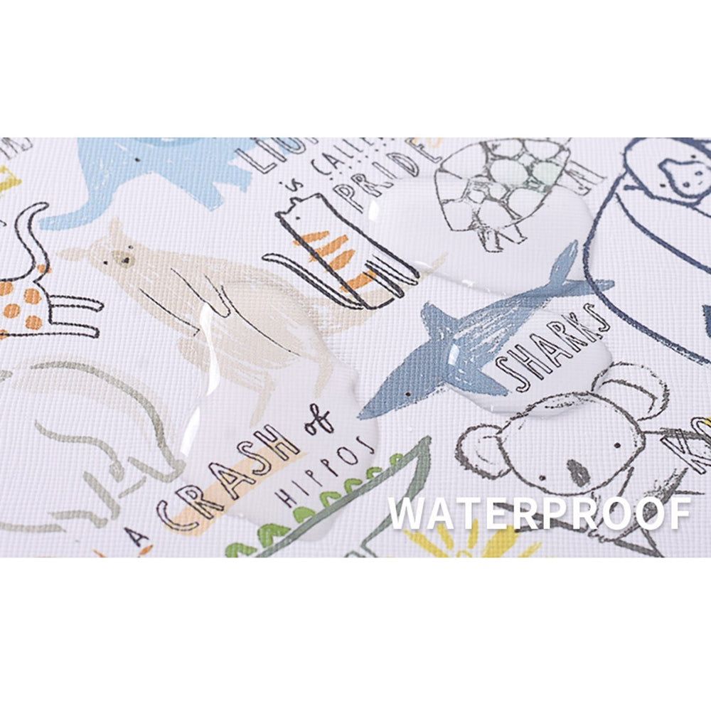 CANVASARTISAN G50-11 14-inch Cartoon Animal Printed Notebook Sleeve PU Leather Laptop Carrying Bag