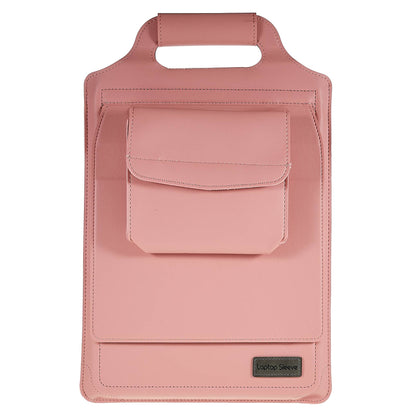 15-inch Laptop Sleeve Case PU Leather Notebook Carrying Case with Adjustable Stand