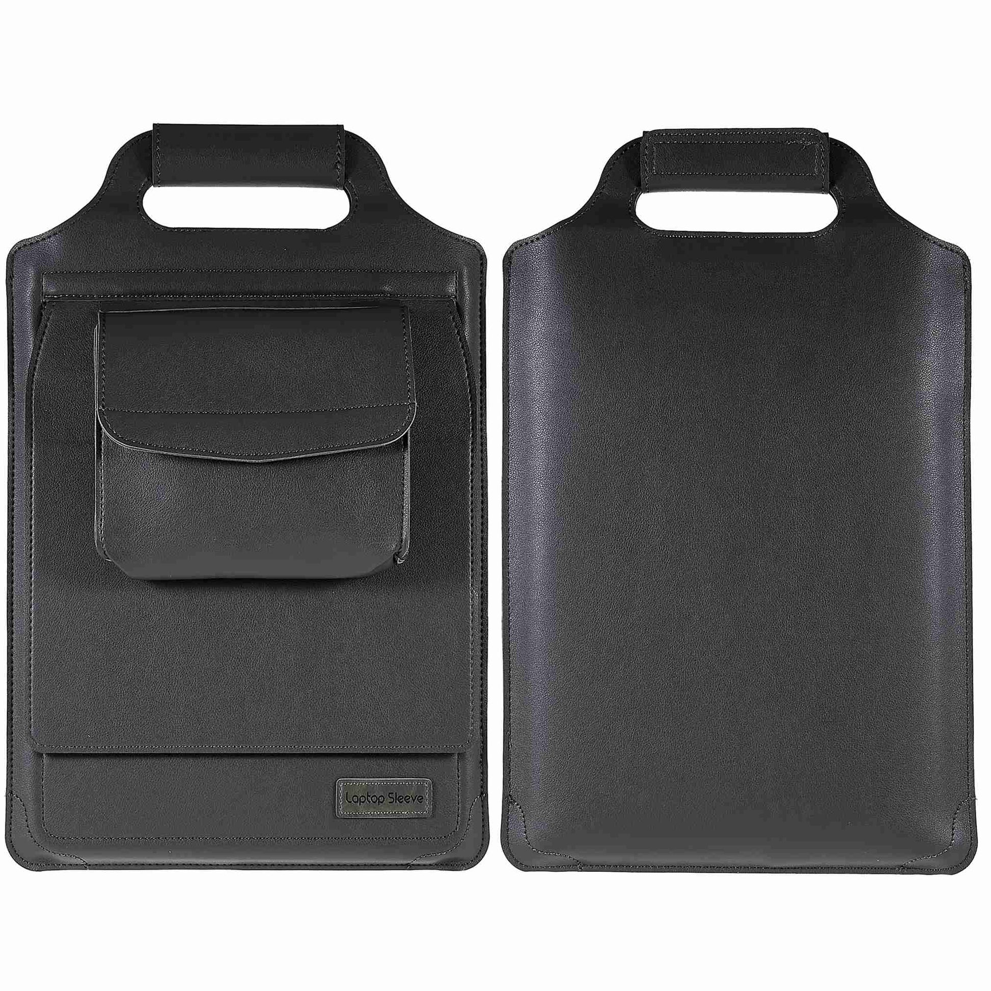 15-inch Laptop Sleeve Case PU Leather Notebook Carrying Case with Adjustable Stand