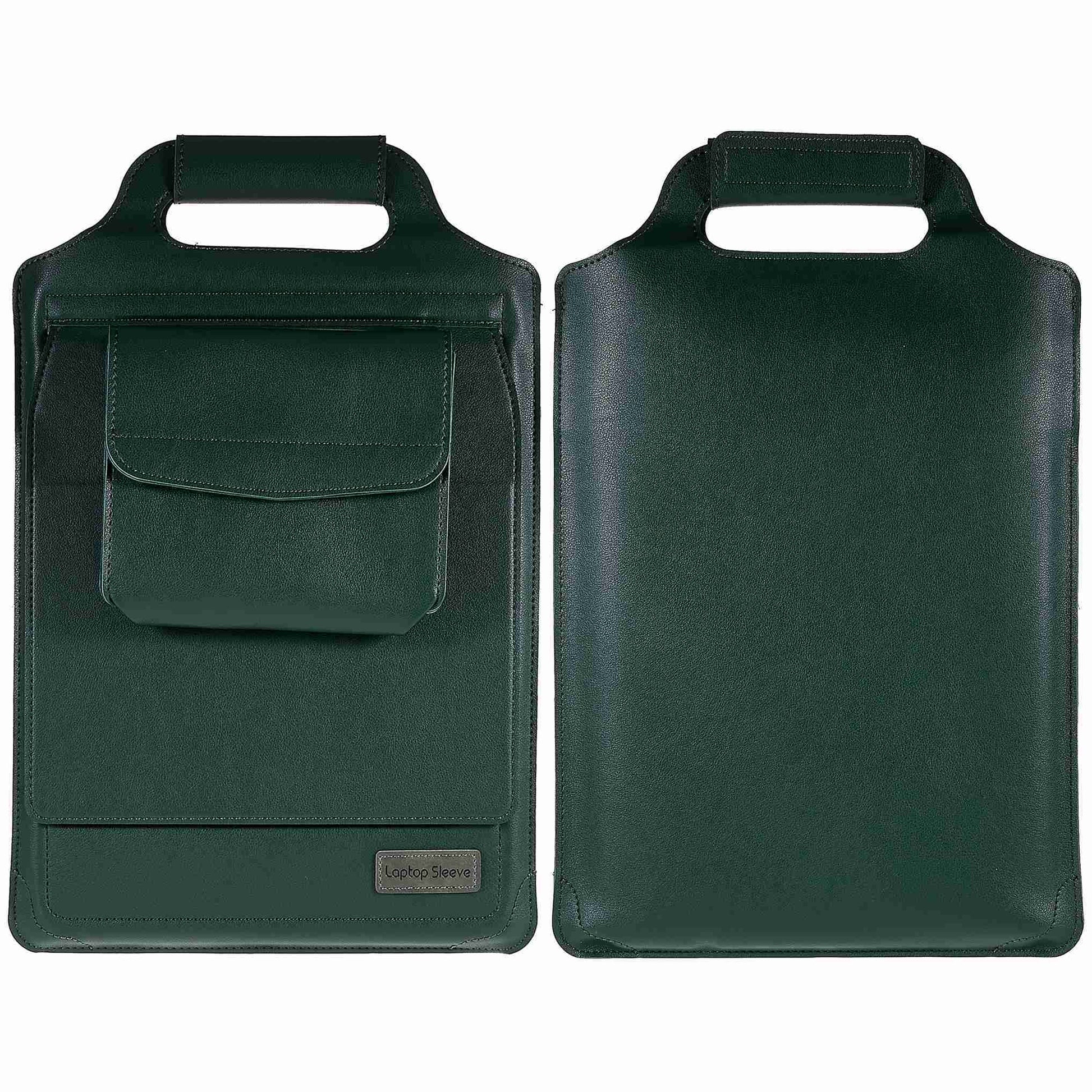 15-inch Laptop Sleeve Case PU Leather Notebook Carrying Case with Adjustable Stand