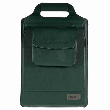 15-inch Laptop Sleeve Case PU Leather Notebook Carrying Case with Adjustable Stand
