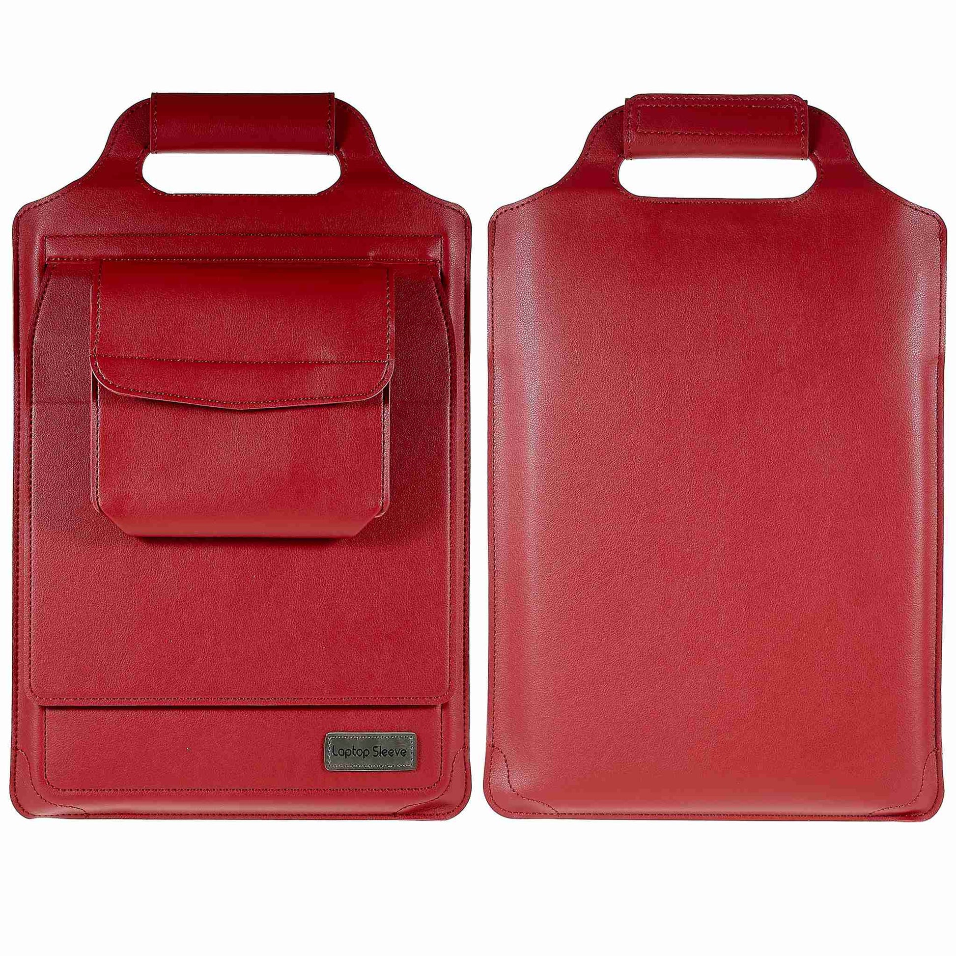 15-inch Laptop Sleeve Case PU Leather Notebook Carrying Case with Adjustable Stand