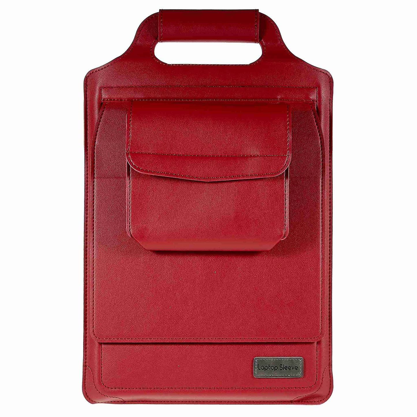 15-inch Laptop Sleeve Case PU Leather Notebook Carrying Case with Adjustable Stand