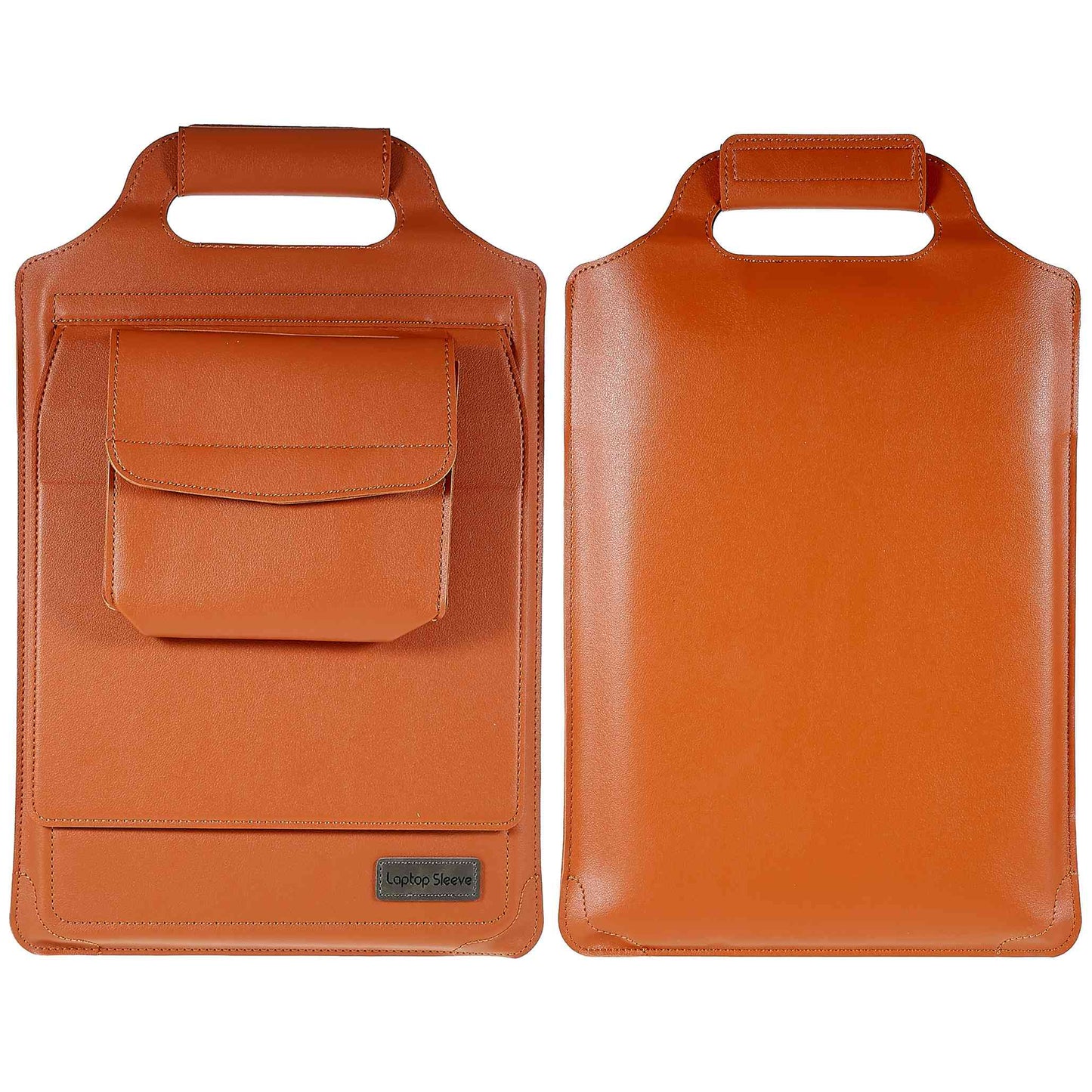 15-inch Laptop Sleeve Case PU Leather Notebook Carrying Case with Adjustable Stand