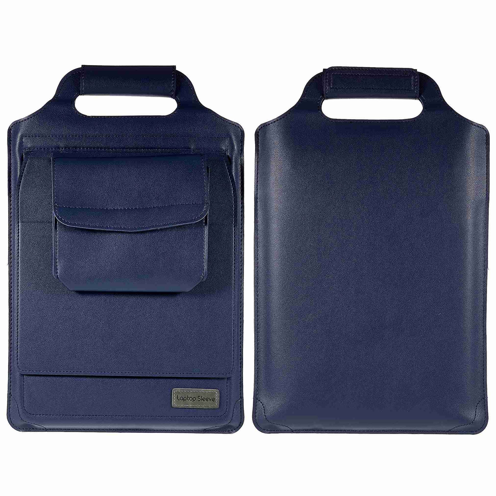 15-inch Laptop Sleeve Case PU Leather Notebook Carrying Case with Adjustable Stand