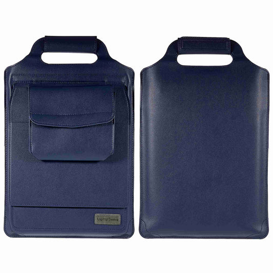 15-inch Laptop Sleeve Case PU Leather Notebook Carrying Case with Adjustable Stand
