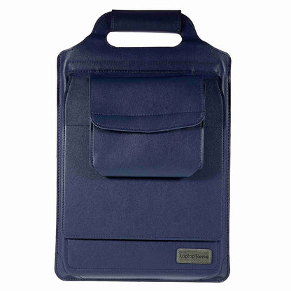 15-inch Laptop Sleeve Case PU Leather Notebook Carrying Case with Adjustable Stand