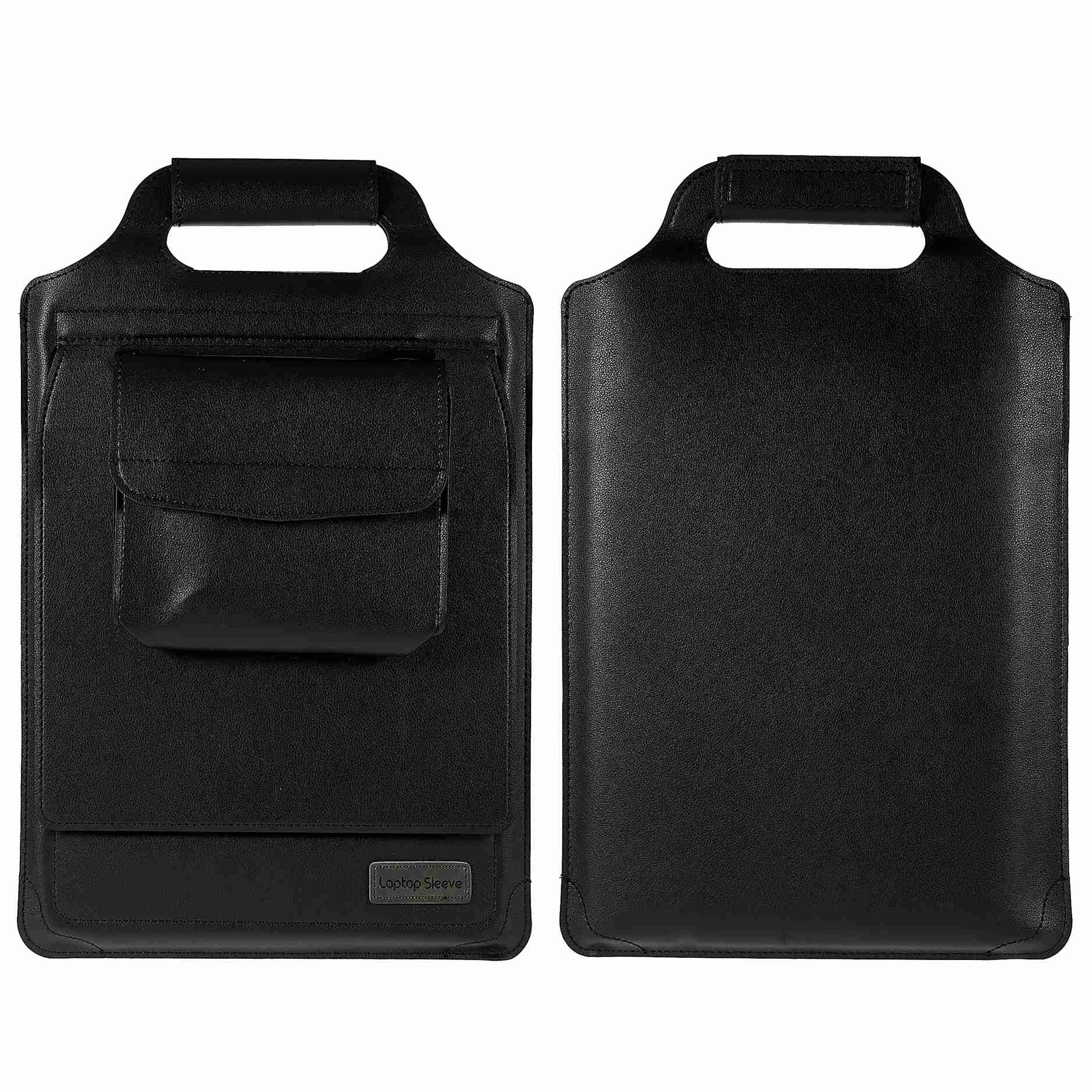 15-inch Laptop Sleeve Case PU Leather Notebook Carrying Case with Adjustable Stand