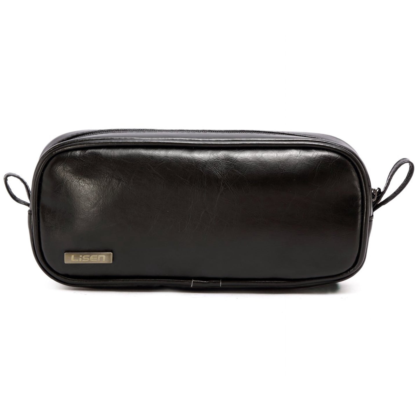 LISEN PU Leather Electronics Accessories Storage Bag Comestic Bag Makeup Organizer