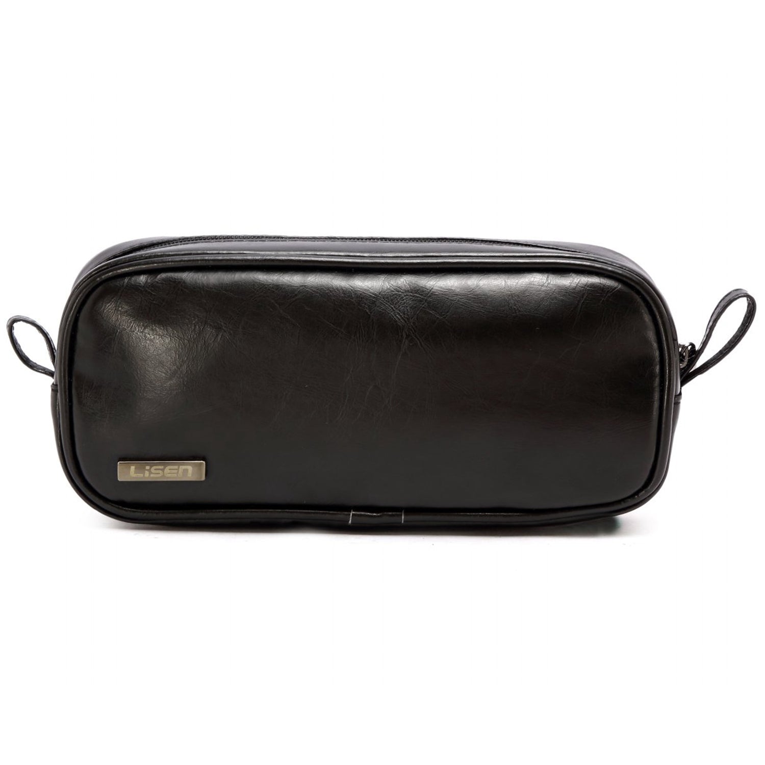 LISEN PU Leather Electronics Accessories Storage Bag Comestic Bag Makeup Organizer