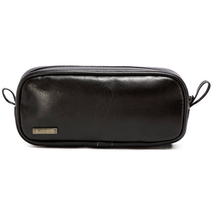 LISEN PU Leather Electronics Accessories Storage Bag Comestic Bag Makeup Organizer