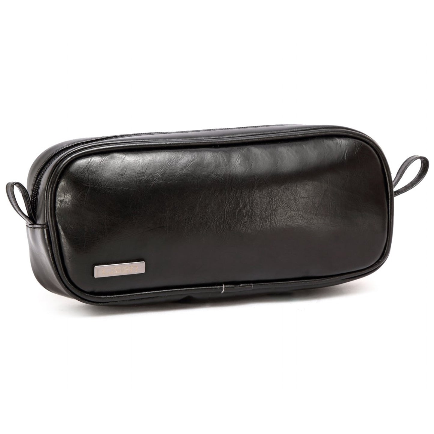 LISEN PU Leather Electronics Accessories Storage Bag Comestic Bag Makeup Organizer