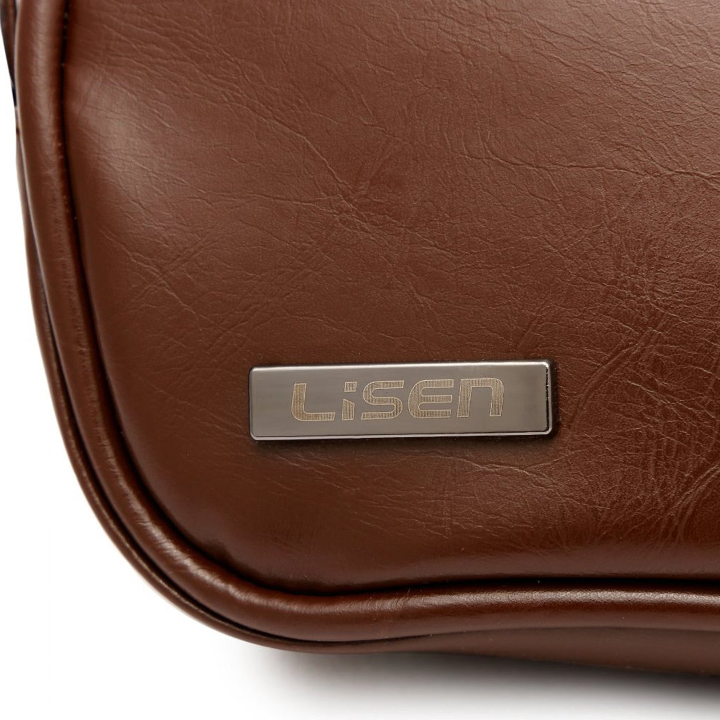 LISEN PU Leather Electronics Accessories Storage Bag Comestic Bag Makeup Organizer